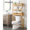 SONGMICS 3-Tier Over The Toilet Storage Bamboo Over Toilet Bathroom Organizer - 2 of 4