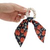 Unique Bargains Cute Chrysanthemum Printed Ribbon Scrunchie Hair Elastic Band 1 Pc - 4 of 4