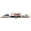 1979 Chevrolet K5 Blazer White and Black and 1968 Camaro Z/28 White w/Stripes w/Trailer 1/64 Diecast Model Car by Maisto - 2 of 3