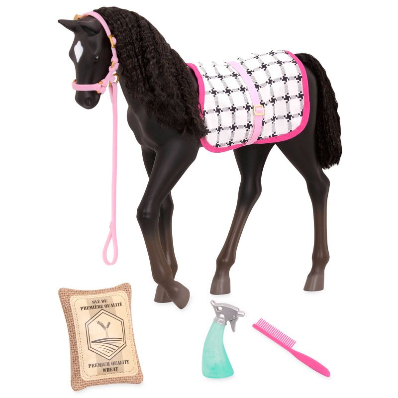 Our Generation Black Velvet Foal Horse Accessory Set for 18&#34; Dolls, 1 of 6