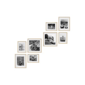 Haus and Hues Kendal Gallery Wall Frame Set with Real Glass and Mat - 1 of 4