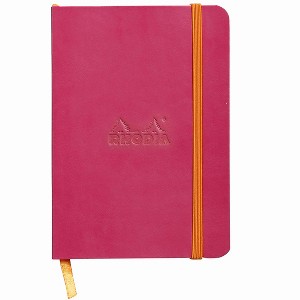 Rhodia Rhodiarama Soft Notebook - 72 Dots Sheets - 4 x 5 1/2 - Raspberry - 1 of 4