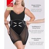 SHAPELLX Women Shapewear Bodysuit Tummy Control Body Shaper Butt Lifting Seamless Sculpting Body Suit—Black 38 - 3 of 3