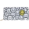 CTM Women's Smiley Face Zipper Wallet - 4 of 4