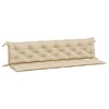 vidaXL Garden Bench Cushions 2 pcs Beige 78.7"x19.7"x2.8" Oxford Fabric - 2 of 4