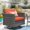 Ovios Tampa 6pc Wicker Outdoor Patio Furniture Conversation Sofa Set with Swivel Chairs and Cushions - 4 of 4
