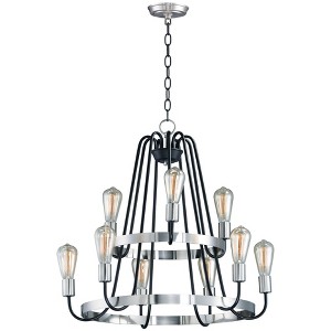 Maxim Lighting Haven 9 - Light Chandelier in  Black/Satin Nickel - 1 of 1
