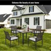Dolonm All-Weather Patio SetAcacia Wood Table & Rattan Chairs, UV-Resistant for Outdoor Dining - 2 of 4