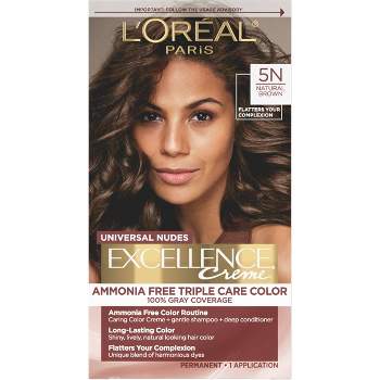L'Oreal Paris Excellence Triple Protection Permanent Hair Color - 5N Nudes Natural Brown