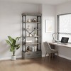 6 Tier Bookshelf with Storage Drawer, 81" Tall Metal Frame Book Shelf, Open Storage Bookshelf for Living Room Office Bedroom Home Library - 4 of 4