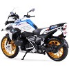 BMW R1250 GS White with Blue and Red Stripes 1/12 Diecast Motorcycle Model by Maisto - 2 of 4