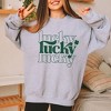 Simply Sage Market Women's Graphic Sweatshirt Lucky Clover Checkered - 2 of 4