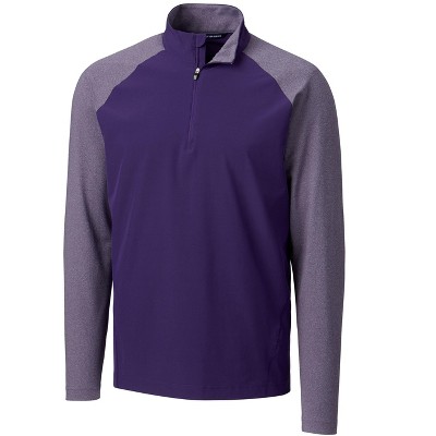 Cutter & Buck Response Lightweight Hybrid Quarter Zip Mens Pullover Windbreaker