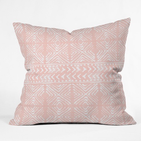 Pink hot sale geometric pillow