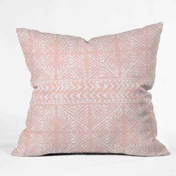 Pink Geometric Throw Pillow - Deny Designs