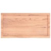 vidaXL Bathroom Countertop Light Brown 39.4 in.x19.7 in.x(0.8 in.-2.4 in.) Treated Solid Wood - 4 of 4