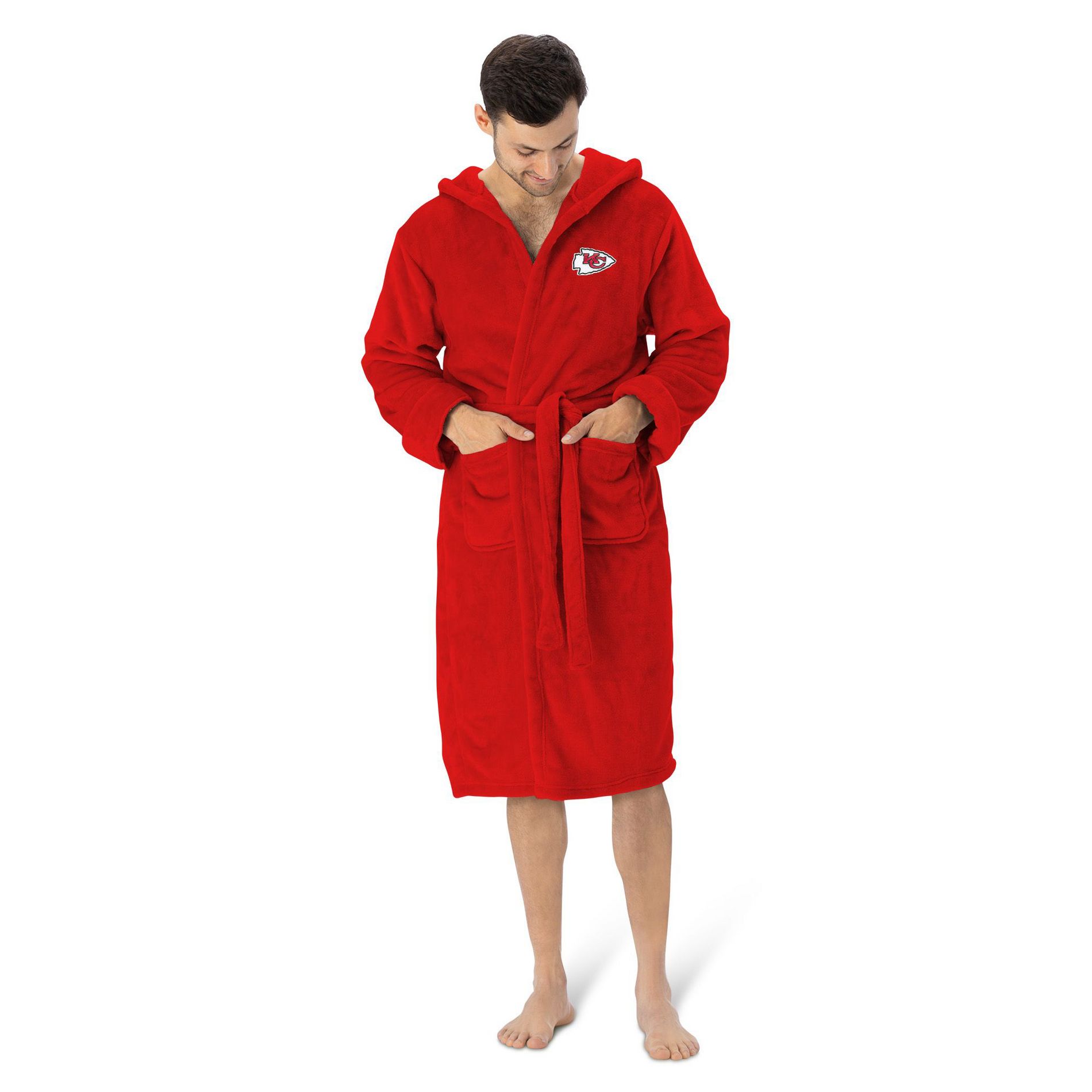 Kansas City Chiefs NFL Hooded Silk Touch Bath Robe 26x47 Inches