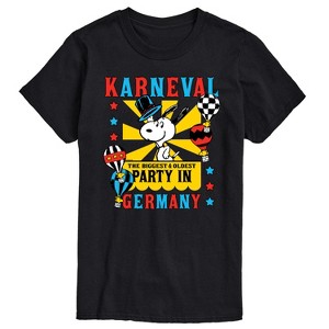 Men's - Peanuts - Karneval Biggest Oldest Party Germany Short Sleeve Graphic T-Shirt - 1 of 4