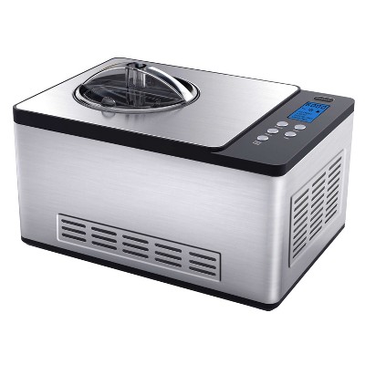 Stainless Steel 2 Quart Automatic Ice Cream and Yogurt Maker