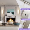 POWLIG 15.7-in LED Dimmable Flush Mounted Sconce with Inverted Triangle Shade - 4 of 4