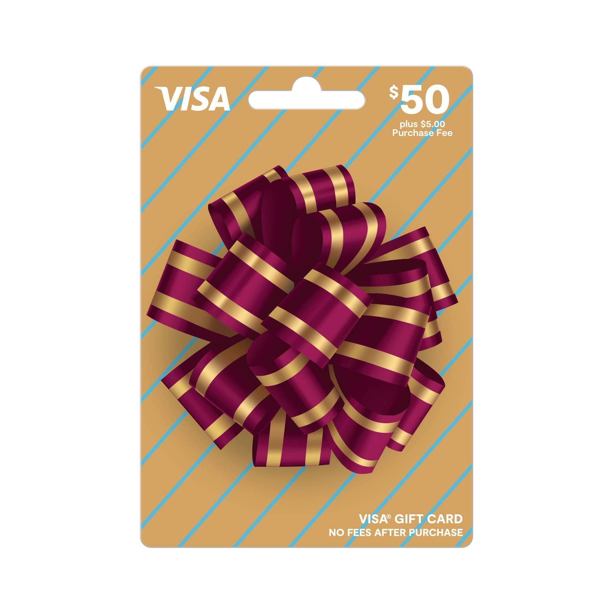 Visa Gift Card - $50 + $5 fee