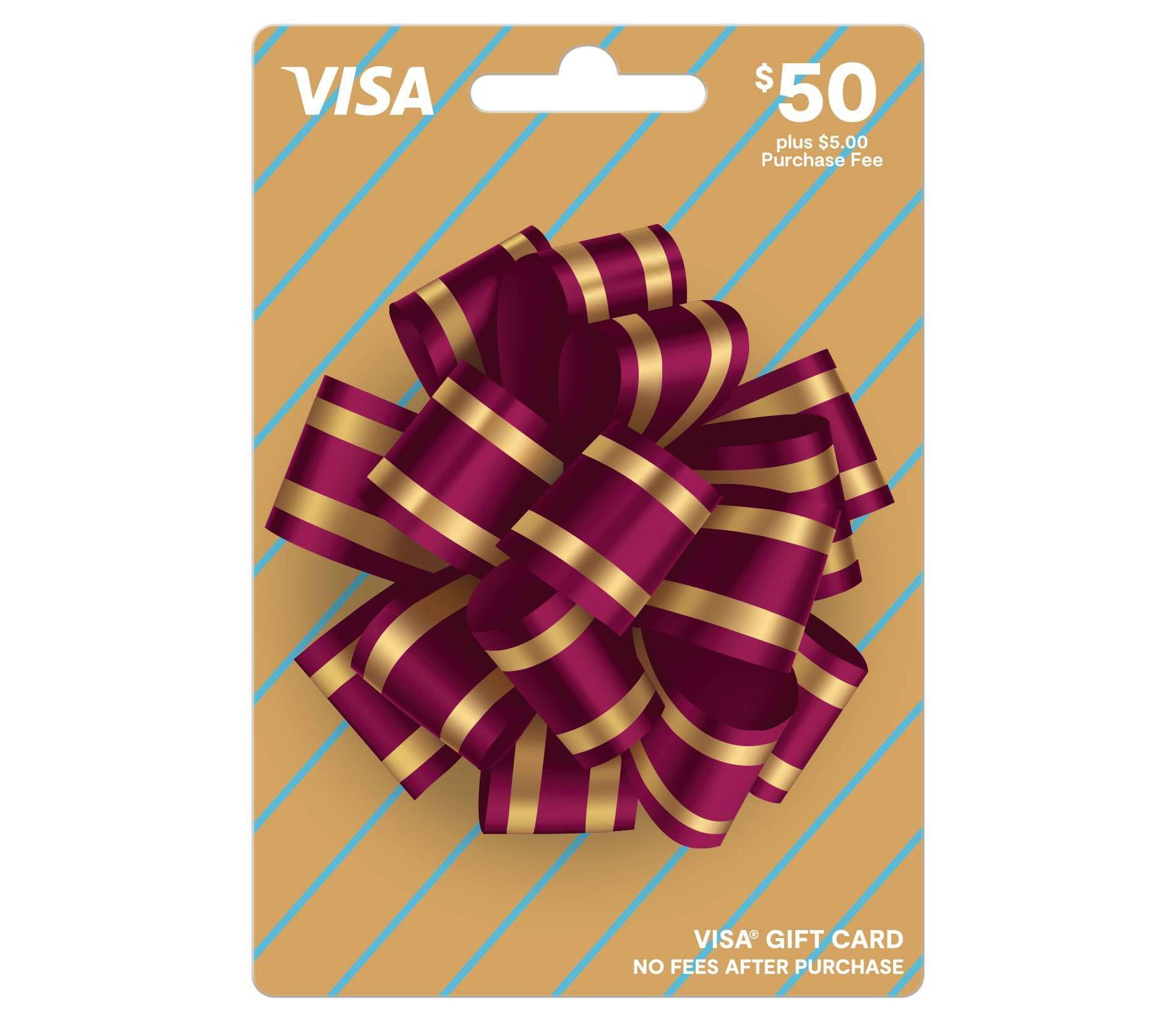 Visa Gift Card  - $50 + $5 Fee