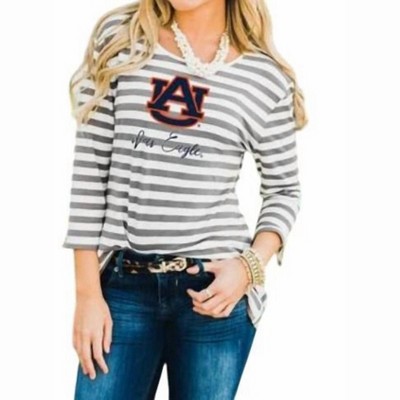 Women's Auburn University Stay A While Top - Gameday Couture