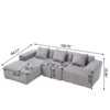 PAGED Modular Sectional Sofa, L-Shape Upholstered Cloud Couch with Deep Seats & High-Elasticity Sponge for Living Room, Home Office - 2 of 4