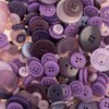 John Bead Nutton but Buttons Dark Purple Mixed Sizes, 130g - 2 of 4