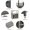 Wine Bar Cabinet, Liquor Cabinet with Detachable Wine Rack, Small Coffee Bar, Mesh Door, Buffet Sideboard for Kitchen - 4 of 4