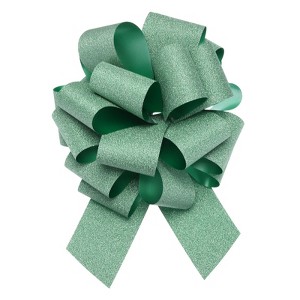 Unique Bargains Christmas Presents Bright Large Pull Bow Ribbons Glitter Gift Wrapping 10 Pcs - 1 of 4