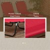 CAVINAS 2PC Reclining Beach Chair with Mesh Fabric & Headrest Pillows,4-Position Portable Lounge Chair for Outdoor,Lawn,Backyard - 4 of 4