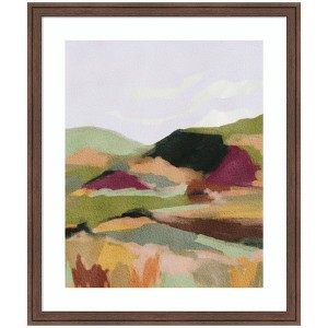 Kate and Laurel Framed Art Dreamy Landscape by Nikita Jariwala, 22x26, Florence Medium Brown - 1 of 4