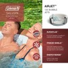 Coleman Ponderosa AirJet 2 to 4 Person Inflatable Hot Tub Round Portable Outdoor Spa w/ 120 AirJets & EnergySense Energy Saving Cover, Orange - 2 of 4