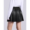 Allegra K Women's Pleated High Waist Mini Length Skirt - 3 of 4