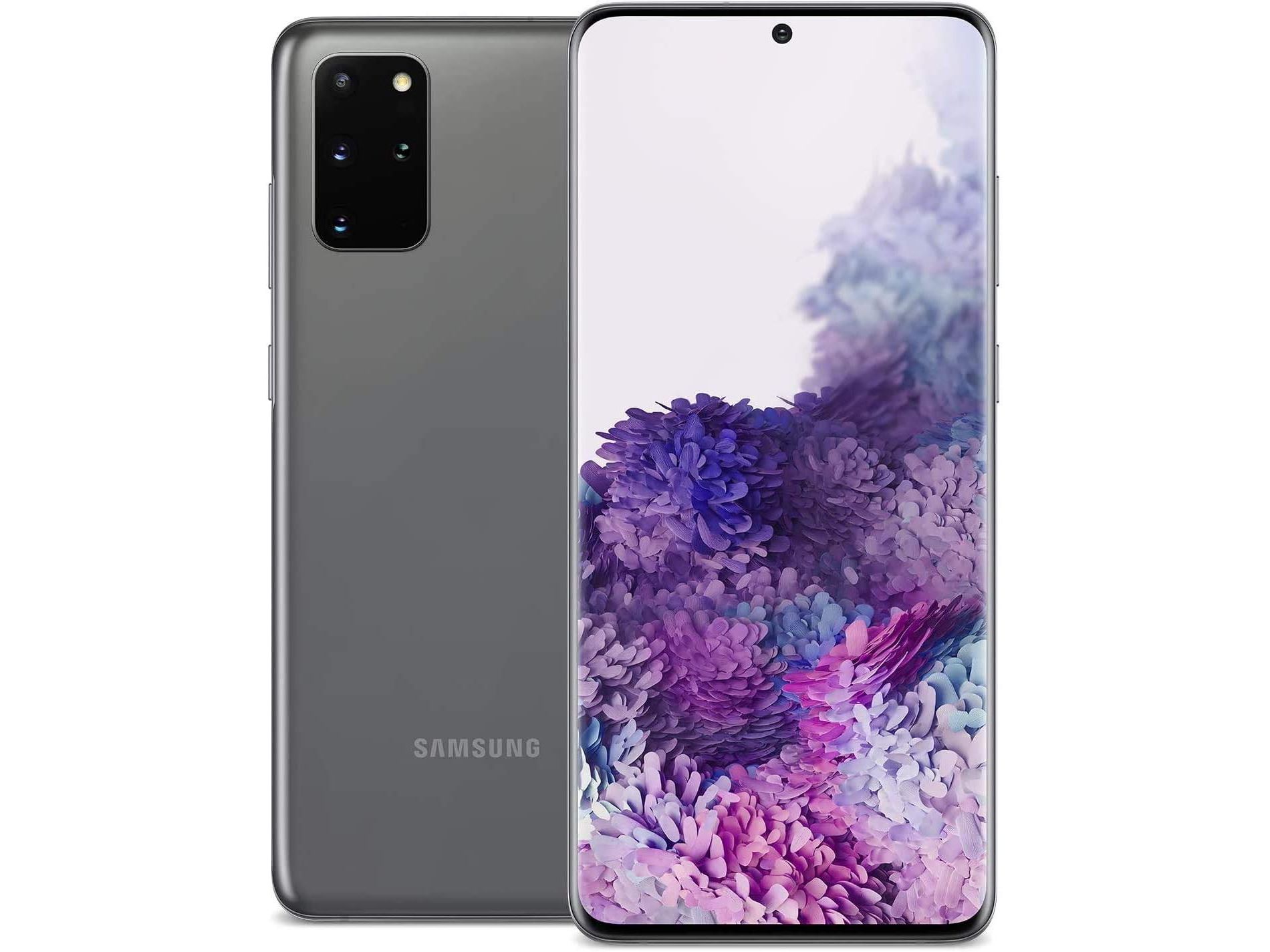 SAMSUNG Galaxy S20+ Plus 5G  Unlocked Android Cell Phone SM-G986U | 128GB | Fingerprint ID & Facial Recognition | Long-Lasting Battery | Cosmic Gray