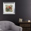Trademark Fine Art - Mary Miller Veazie 'Kissing Cardinals' Matted Framed Art - 3 of 3
