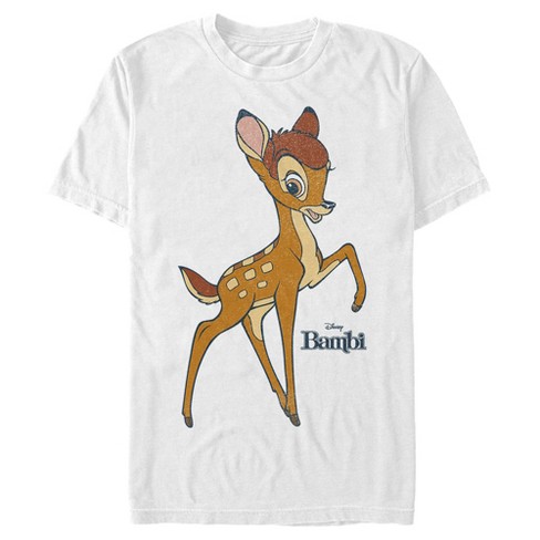 Men s Bambi Three Leg Pose T shirt White Small Target