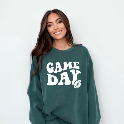 Simply Sage Market Women's  Garment Dyed Graphic Sweatshirt Game Day Football