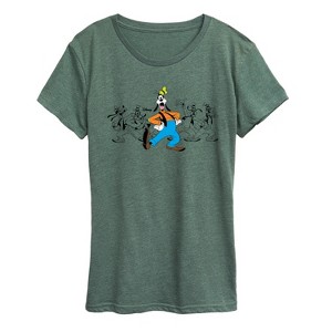 Women's - Disney - Goofy Chest Short Sleeve Graphic T-Shirt - 1 of 4