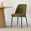 Armless Dining Chairs Set of 4,High-Back Linen Upholstered Kitchen Chair with Metal Legs for Dining Room,Kitchen,Living Room-Tanpinhause - 2 of 4