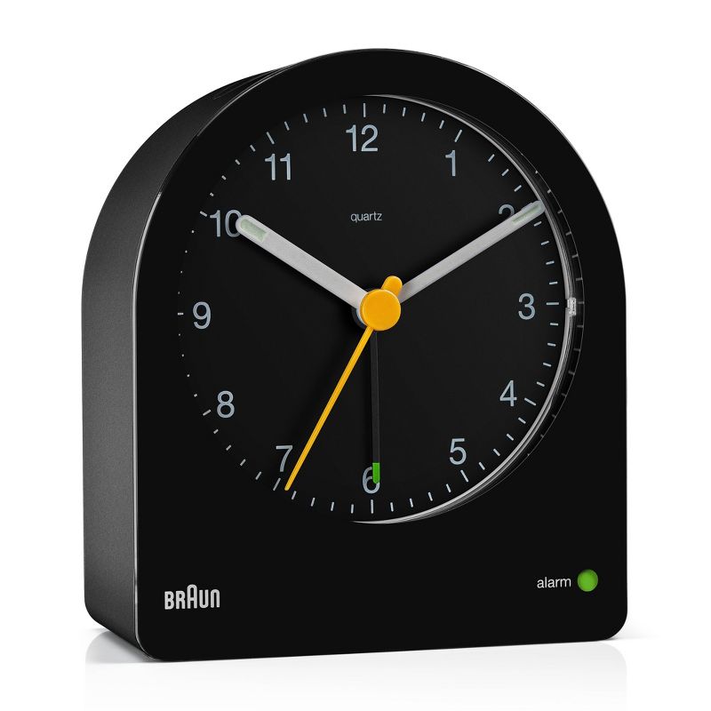 Braun Classic Analog Alarm Clock with Snooze and Continuous Backlight Black, 3 of 13