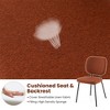 Tangkula Set of 4 Fabric Armless Kitchen Dining Chair Padded Modern Accent Chair - 4 of 4