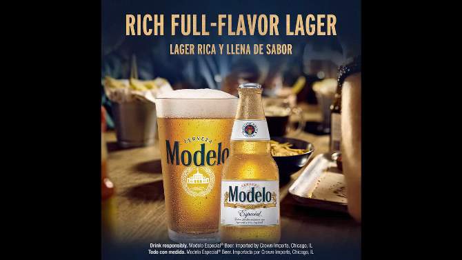Modelo Especial Lager Beer - 6pk/12 fl oz Bottles, 2 of 10, play video