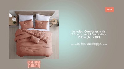 King Dark Rose Reversible Down Alternative Microfiber Comforter Set