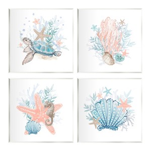 Stupell Industries Various Sea Life Nautical Coral Reef Wall Plaque Art - 1 of 4