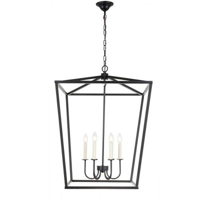 Elegant Lighting Maddox 6 light Black chandelier