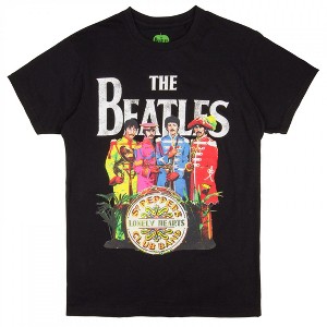 Mens The Beatles Sgt. Pepper's Lonely Hearts Club Band Album Cover T-Shirt - 1 of 2
