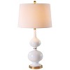 Myla Table Lamp (Set of 2) - 31 Inch Height - TBL4119 - White/Gold - Safavieh - 3 of 4