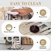 Pearl Velvet Washable Foldable Abstract Printed Rug Mountain Ripples Black Tone USA 9x12ft - 4 of 4